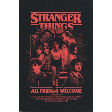 Hole in the Wall Stranger Things Maxi Poster-All Friends Welcome (Diversen) Nieuw