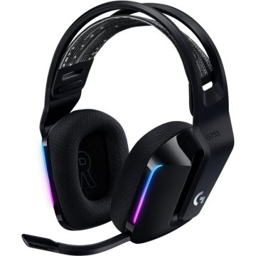 Logitech G733 Lightspeed Draadloze Gaming Headset-Zwart (Diversen) Nieuw