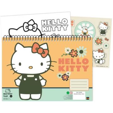 Vamos Hello Kitty Schetsboek-40 Pagina's Incl. Stickervel (Diversen) Nieuw