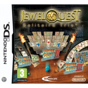 Jewel Quest Solitaire Trio-Standaard (NDS) Gebruikt