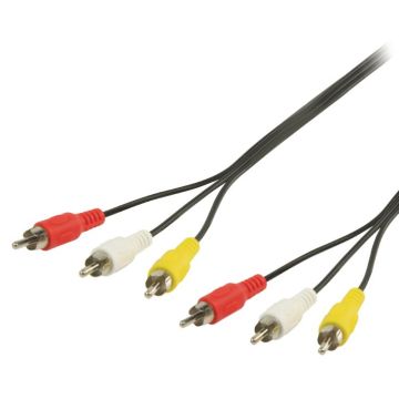 Valueline 3x RCA Composiet Kabel-2M (Diversen) Nieuw