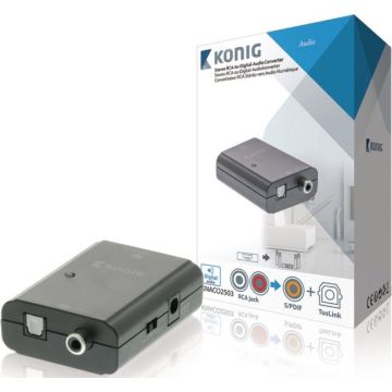Konig Stereo RCA to Digital Audio Converter-Standaard (Diversen) Gebruikt
