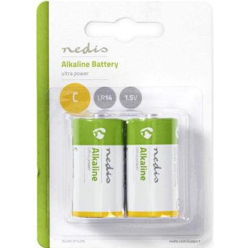Nedis Alkaline C Batterijen 1.5V-2 Stuks (Diversen) Nieuw
