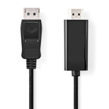 Nedis DisplayPort Male naar HDMI Male 4K Kabel-2M (Diversen) Gebruikt
