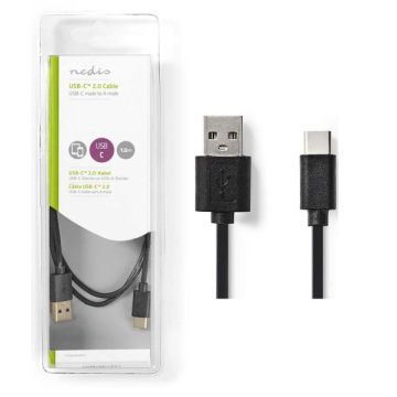 Nedis USB 2.0 Kabel USB-C naar USB-A-1M (Diversen) Nieuw