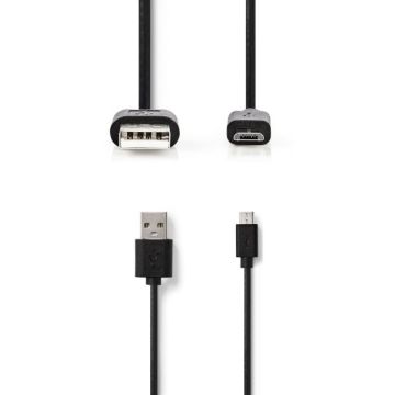 Nedis USB 2.0 Kabel USB A naar USB Micro-2M (Diversen) Nieuw