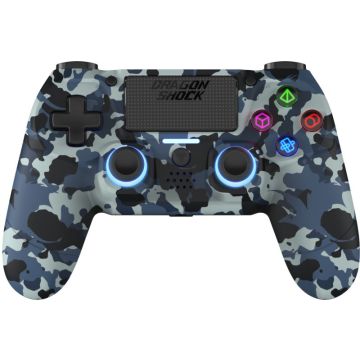Dragon War Dragon Shock 4 Wireless Controller-Camo Blauw (PlayStation 4) Nieuw
