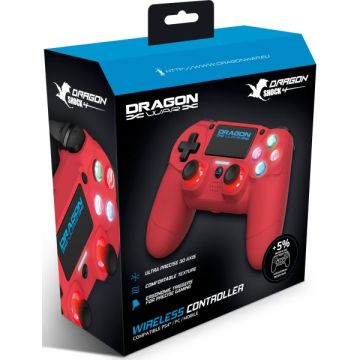 Dragon War Dragon Shock 4 Wireless Controller-Rood (PlayStation 4) Nieuw