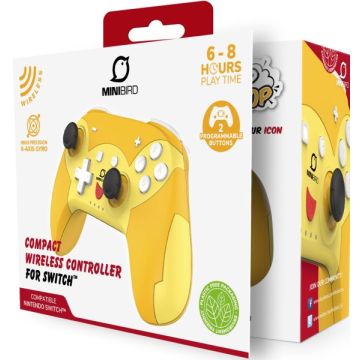 MiniBird Pop Top Wireless Controller-Pika Geel (Switch) Nieuw