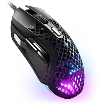 SteelSeries Aerox 5 Wired Gaming Mouse-Zwart (PC) Nieuw
