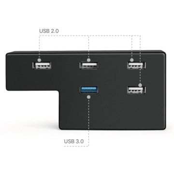 Merkloos PlayStation 4 USB Hub 5 Ports-PS4 Pro (PlayStation 4) Nieuw