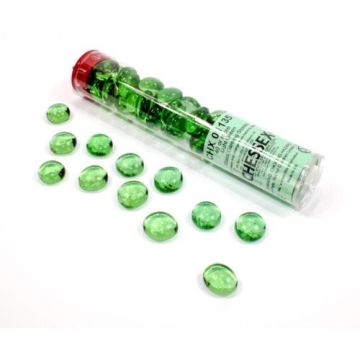 Chessex Gaming Stones Tube 40+ Pieces-Crystal (Light Green) (Diversen) Nieuw