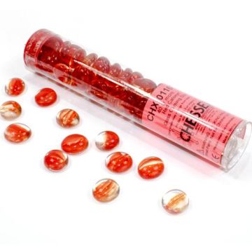 Chessex Gaming Stones Tube 40+ Pieces-Catseye (Red) (Diversen) Nieuw
