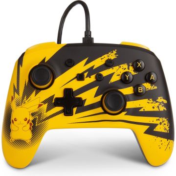 PowerA Enhanced Wired Controller-Pikachu (Lightning) (Switch) Gebruikt