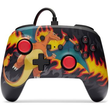 PowerA Nintendo Switch Enhanced Wired Pokémon Controller-Charizard Firestorm (Switch) Nieuw
