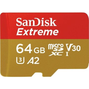 SanDisk Extreme MicroSDXC Class 10-64GB (Diversen) Gebruikt