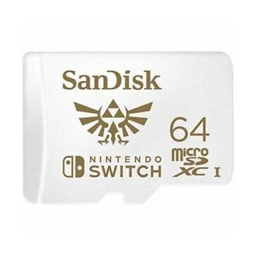 SanDisk Memory Card MicroSDXC UHS-I Class 3-Hyrule Crest 64GB (Diversen) Gebruikt
