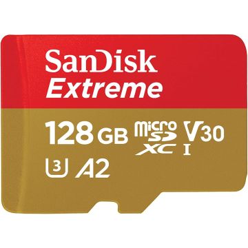 SanDisk Extreme MicroSDXC Class 10-128GB (Diversen) Gebruikt
