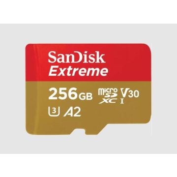 SanDisk Extreme MicroSDXC Class 10-256GB (Diversen) Gebruikt