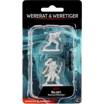 WizKids Dungeons & Dragons Nolzur's Marvelous Miniatures-Wererat & Weretiger (Diversen) Nieuw