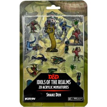 WizKids Dungeons & Dragons Idols of the Realms 2D Acrylic Miniatures Scales & Tails-Snake Den (Diversen) Nieuw
