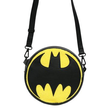Loungefly DC Comics Crossbody Bag-Batman Logo (Chenille Canteen) (Diversen) Nieuw