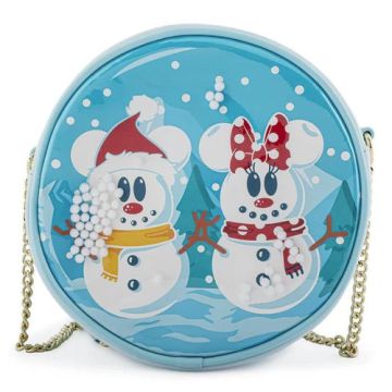 Loungefly Disney Mickey Mouse Crossbody Bag-Mickey & Minnie (Snowman) (Diversen) Nieuw