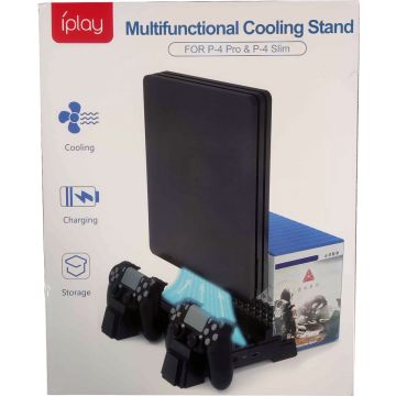 iPlay Multifunctional Charging & Cooling Stand for PS4 Pro/Slim-Standaard (PlayStation 4) Nieuw