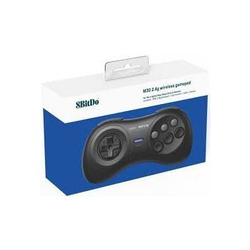 8BitDo M30 2.4G SEGA Mega Drive Wireless Controller-Zwart (Diversen) Nieuw