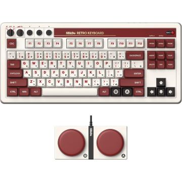 8Bitdo Retro Mechanical Wireless Keyboard-Fami Edition (PC) Nieuw