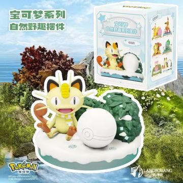 Langbowang Pokémon Natural Wilderness Diorama-Meowth (Diversen) Nieuw