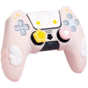 GeekShare Silicone Controller Cover for PS5 Controller-Star Wings (Roze) (PlayStation 5) Nieuw