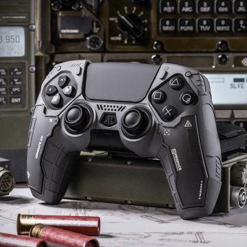 GeekShare Silicone Controller Cover for PS5 Controller-G.S.TAC Tactical (Zwart) (PlayStation 5) Nieuw