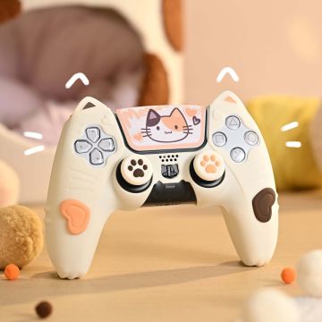 GeekShare Silicone Controller Cover for PS5 Controller-Calico Cat (PlayStation 5) Nieuw