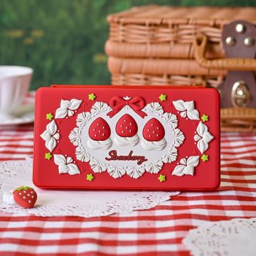 GeekShare Game Card Case for Switch 24 Slots-Cream Strawberry (Switch 2) Nieuw