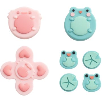 GeekShare Switch 2 Animal Theme Thumb Grip Set-Frog & Axolotl (Switch 2) Nieuw
