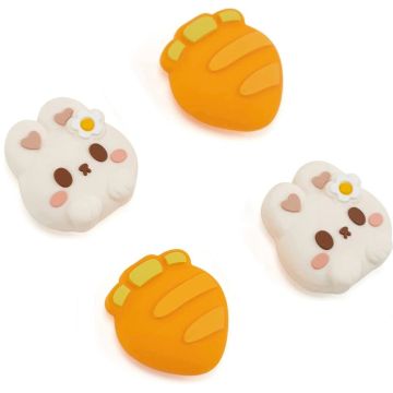 GeekShare Switch 2 Animal Theme Thumb Grip Set-Bunny & Carrot (Switch 2) Nieuw