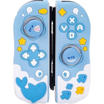 GeekShare Switch 2 Joy-Con Silicone Cover-Shark Party (Switch 2) Nieuw