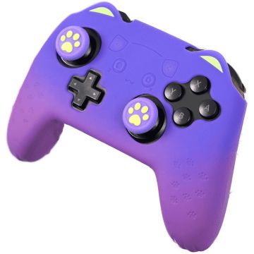 GeekShare Silicone Controller Cover for Switch Pro Controller-Catroller (Paars) (Switch) Nieuw