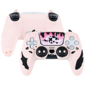 GeekShare Silicone Controller Cover for PS5 Controller-Sweet Skull (Roze) (PlayStation 5) Nieuw