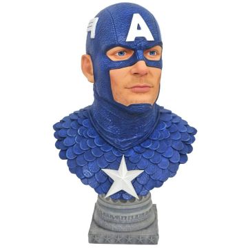 Diamond Select Toys / Gentle Giant Marvel Comics Legends in 3D 1/2 Scale Bust-Captain America (Diversen) Nieuw