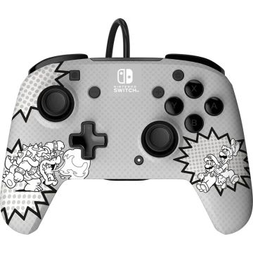 PDP Super Mario REMATCH Wired Deluxe Controller-Comic Mario (Switch) Gebruikt