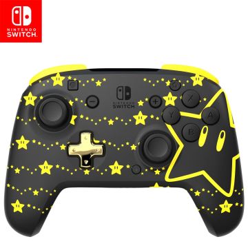 PDP Super Mario REMATCH GLOW Wireless Controller-Stars (Glow in the Dark) (Switch) Gebruikt