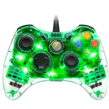 PDP Afterglow Smart Track Wired Controller-Transparant/Groen (Xbox 360) Gebruikt