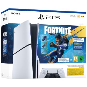 Sony PlayStation 5 Slim-Disc Version Incl. Fortnite Flowering Chaos Code (PlayStation 5) Gebruikt