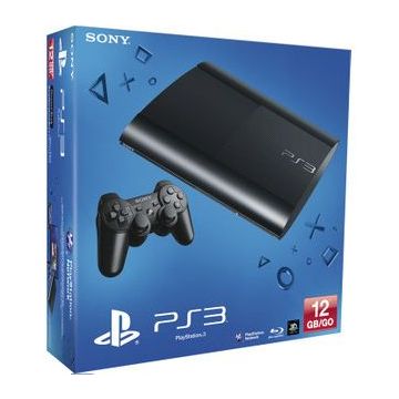 Sony PlayStation 3 Super Slim 12GB-Zwart Boxed (PlayStation 3) Gebruikt