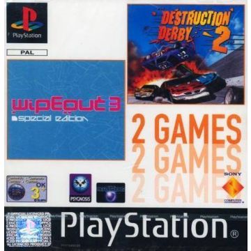 Wipeout 3 + Destruction Derby 2