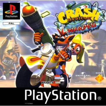 Crash Bandicoot 3 Warped-Standaard (PlayStation 1) Gebruikt