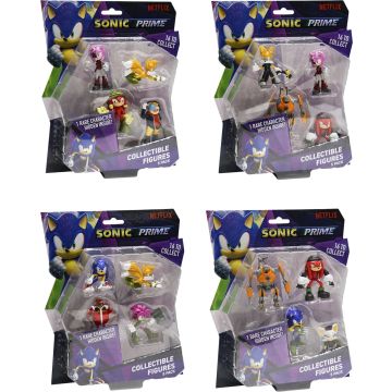 PMI Sonic Prime Collectible Figures Deluxe Box-5-Pack (Diversen) Nieuw