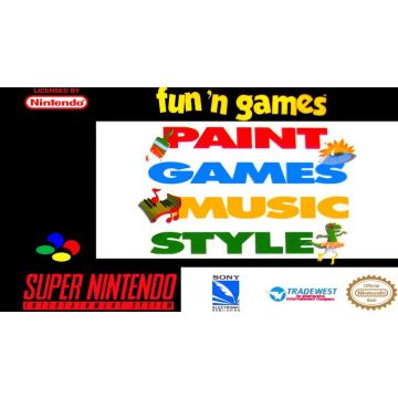 Fun'n games Paint Games Music Style-Standaard (SNES) Gebruikt